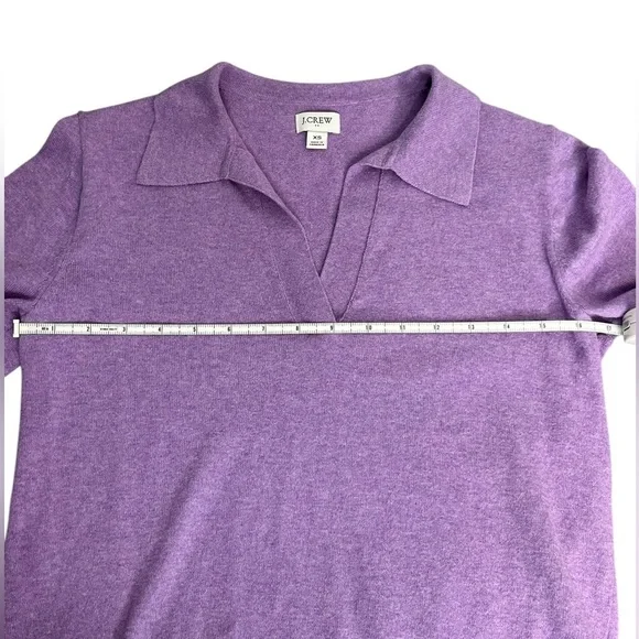 J. Crew Polo Sweater in Vibrant Orchid, Size XS - Picture 7 of 10